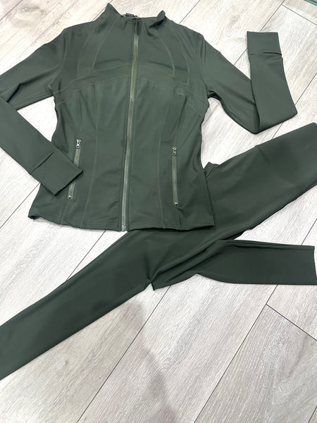 Teenage/Ladies Khaki Lulu Gym Set