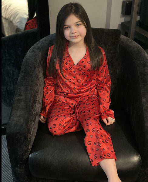 Red Louis Pyjamas & Headband NO EXCHANGE/NO RETURN