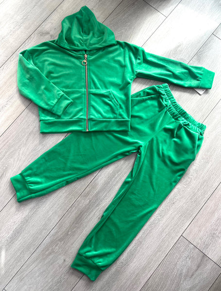 Green Juicy Studded Tracksuit