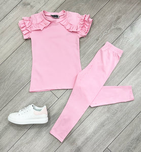 Pink Fiorella Leggings Set