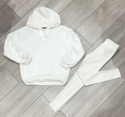 White Lottie Hoodie & Leggings Set