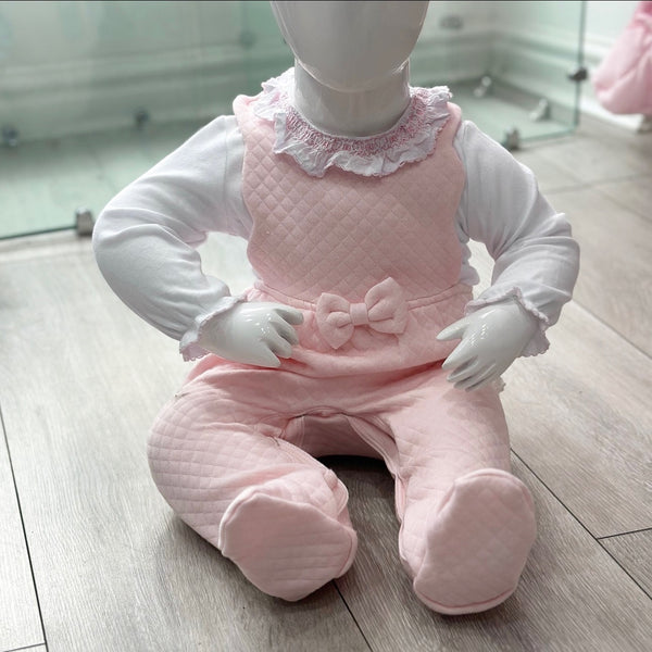 Pink Novalie 2 Piece Dungaree Set