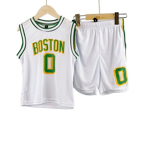 White Boston Basketball Set