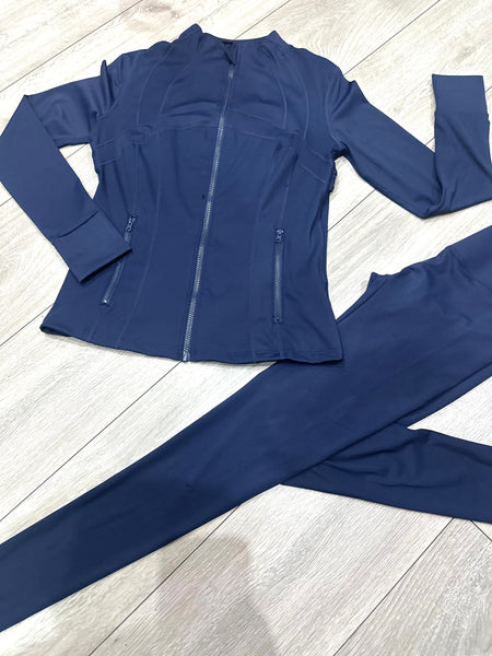 Teenage/Ladies Navy Lulu Gym Set