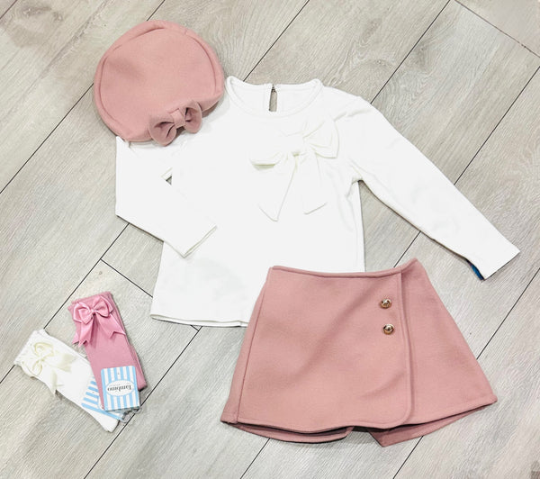 Pink Zalika 3 Piece Skort Set