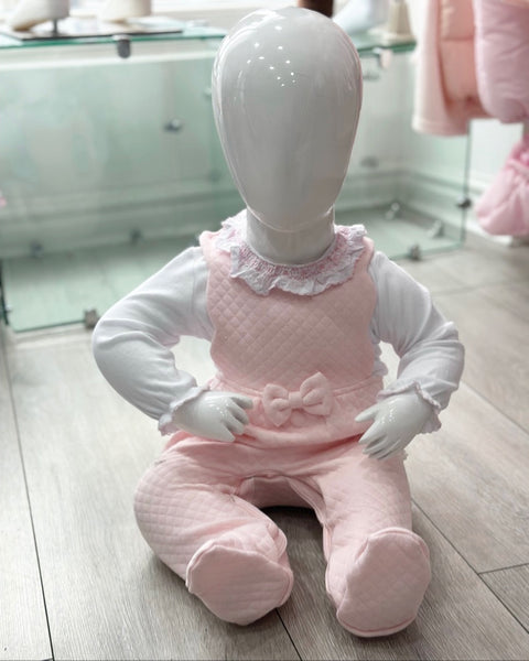 Pink Novalie 2 Piece Dungaree Set