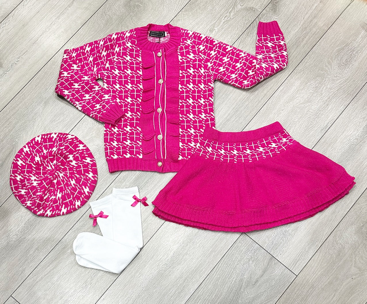 Pink Millie 4 Piece Skirt Set