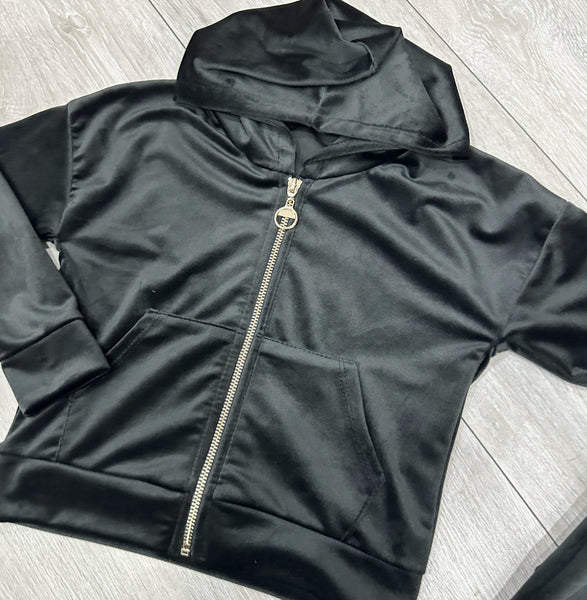 Black Juicy Studded Tracksuit