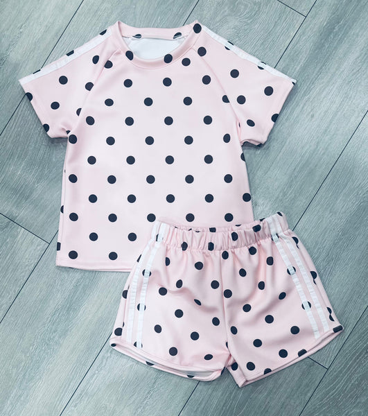 KIZZY Pink Spotted Shorts Set