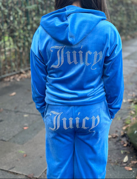 Bright Blue Juicy Studded Tracksuit