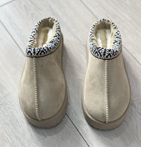 Jaz Platform Slippers - Sole Appropriate For Indoor or Outdoor Wear