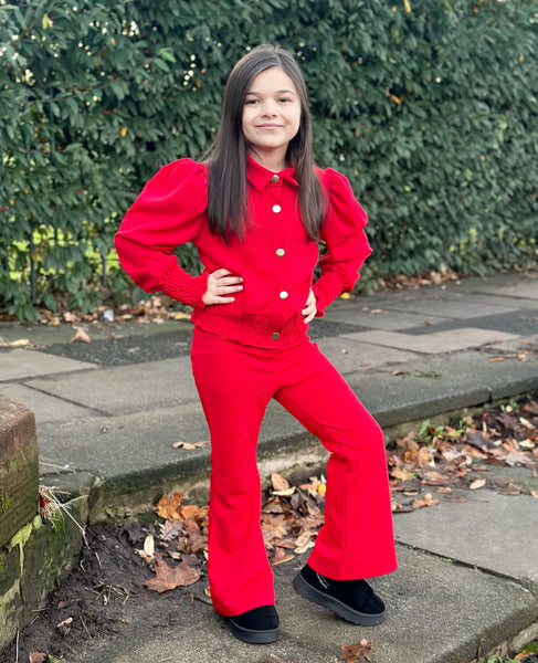 Red Gigi Pants Set