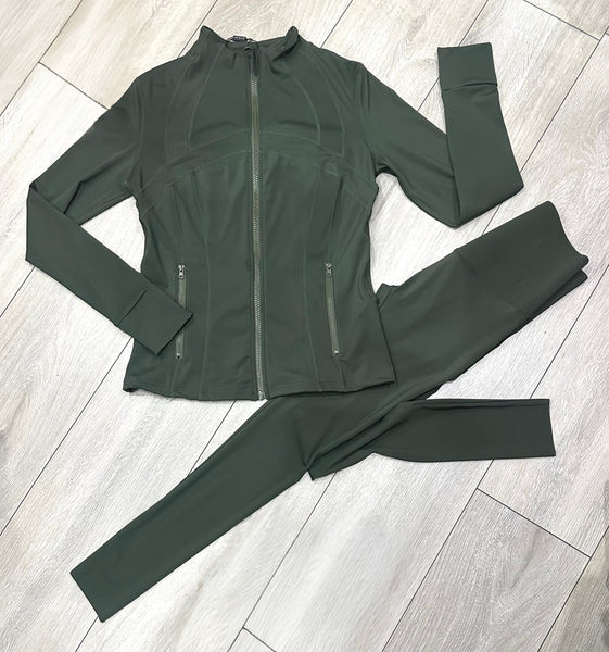Teenage/Ladies Khaki Lulu Gym Set