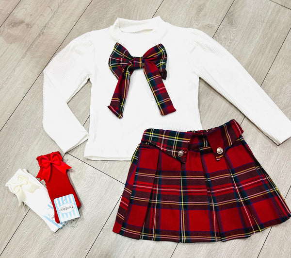 Red Petula Skort Set