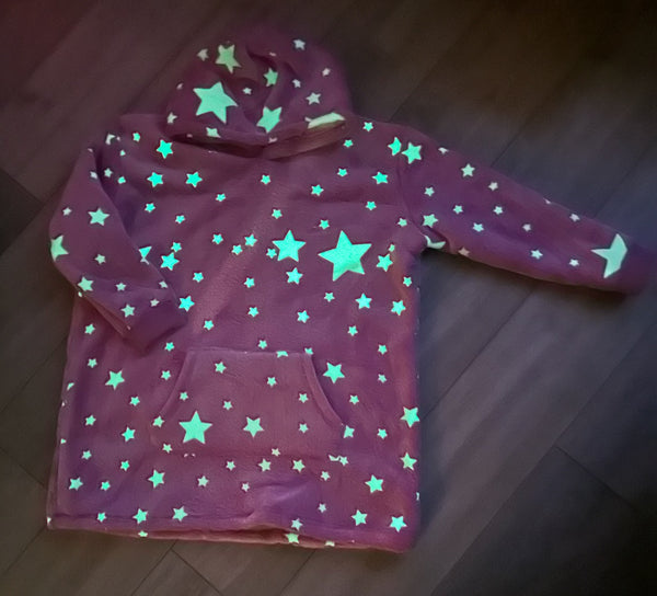 Pink Star Glow In The Dark Oodie