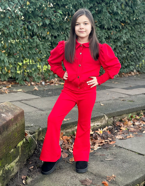 Red Gigi Pants Set