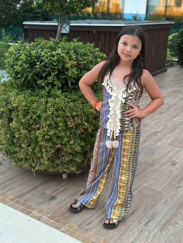 Blue Aloisio Pants Set