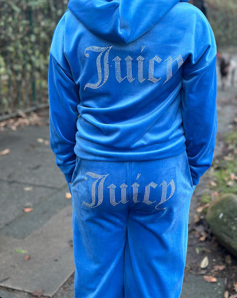 Bright Blue Juicy Studded Tracksuit