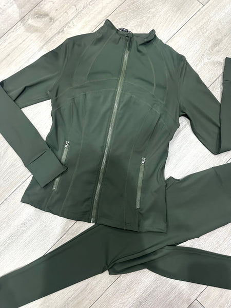 Teenage/Ladies Khaki Lulu Gym Set