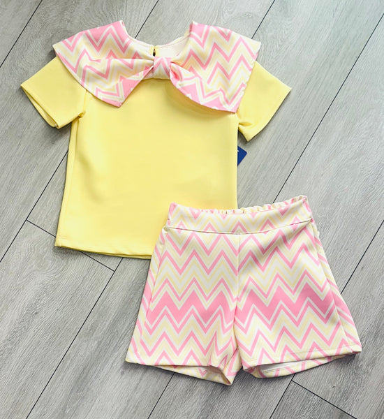 Yellow Siara Shorts Set
