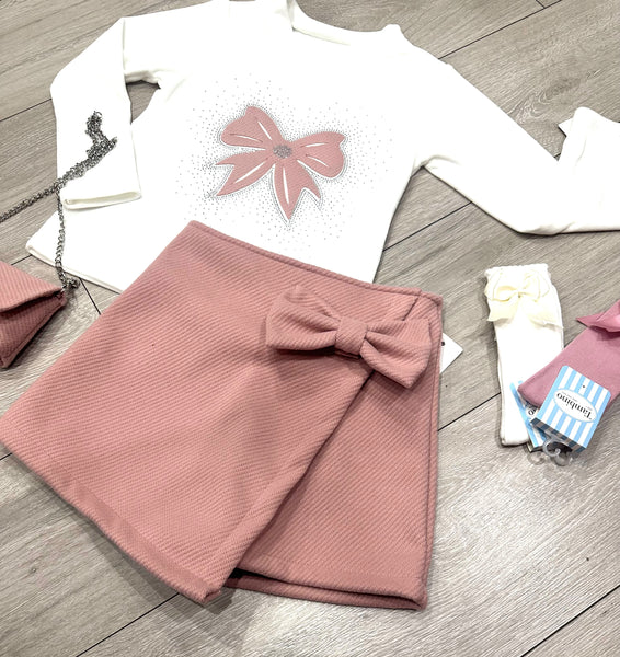 Pink Olexa 3 Piece Skort Set