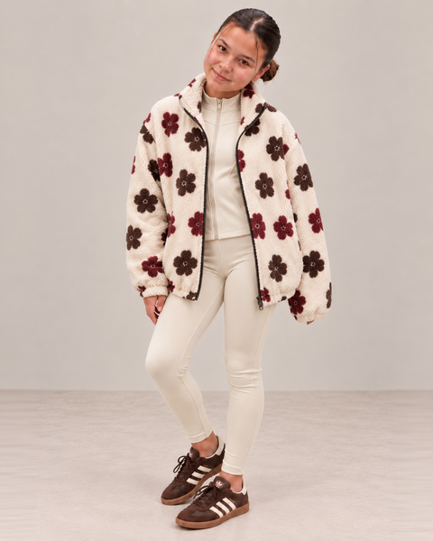 ELOWN Floral Fleece Jacket