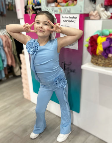 Blue Kaliyah Pants Set