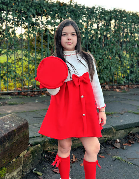 Red Delilah Dress & Beret