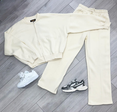 Teenage/Ladies Ecru Lavenia Tracksuit