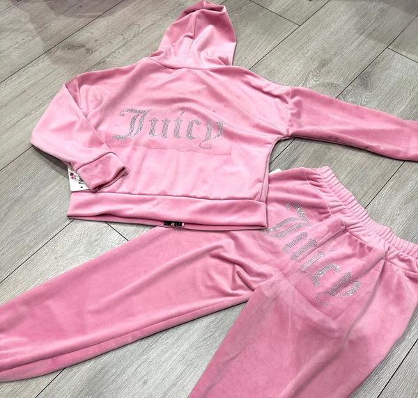 Pink Juicy Studded Tracksuit
