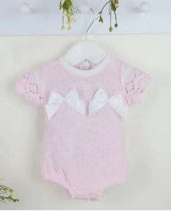Pink Keeva Knitted Romper