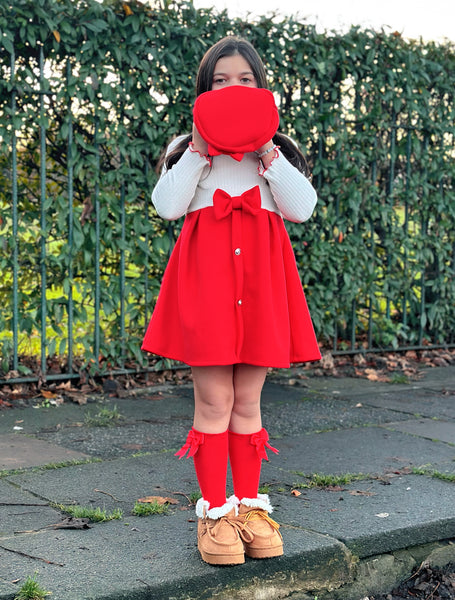 Red Delilah Dress & Beret