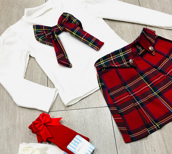 Red Petula Skort Set