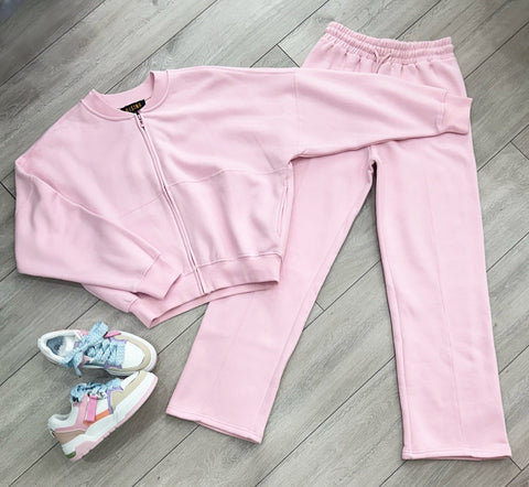 Teenage/Ladies Pink Lavenia Tracksuit