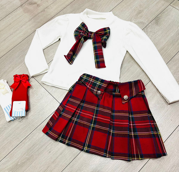 Red Petula Skort Set