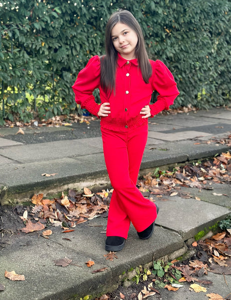 Red Gigi Pants Set