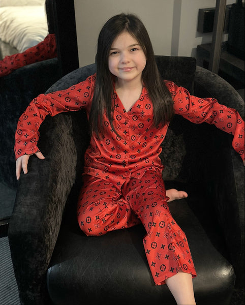 Red Louis Pyjamas & Headband NO EXCHANGE/NO RETURN