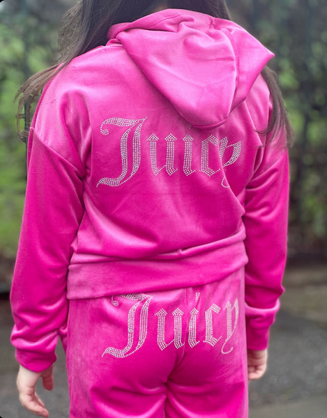Cerise Pink Juicy Studded Tracksuit