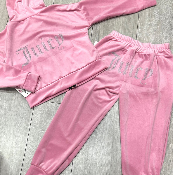 Pink Juicy Studded Tracksuit