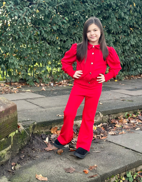 Red Gigi Pants Set