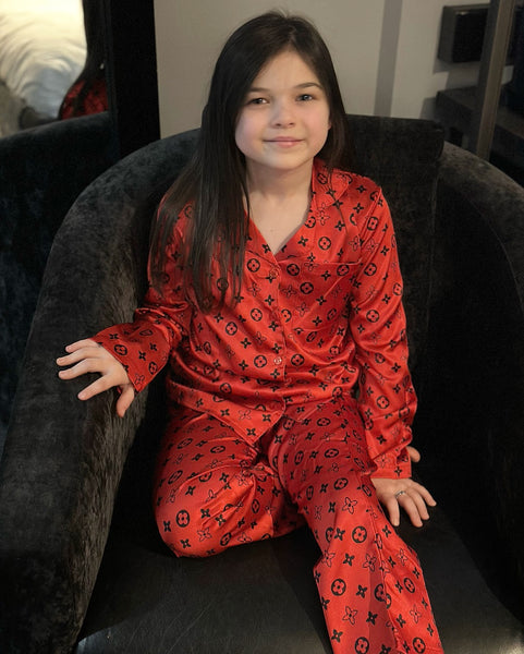 Red Louis Pyjamas & Headband NO EXCHANGE/NO RETURN