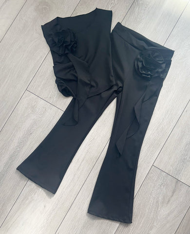 Black Kaliyah Pants Set