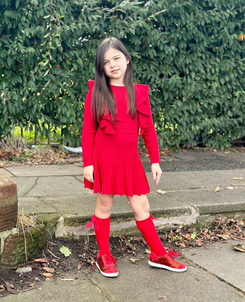 Red Alora Knit Dress