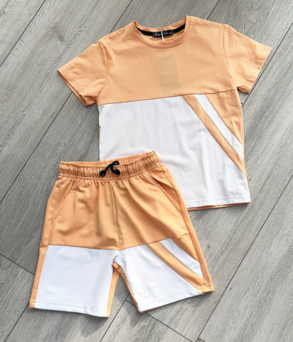 Orange Lennie Shorts Set