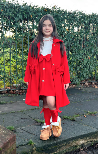 Red Delilah Dress & Beret
