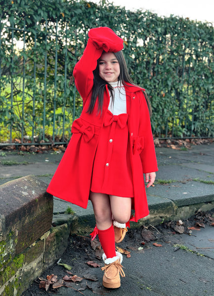 Red Delilah Dress & Beret