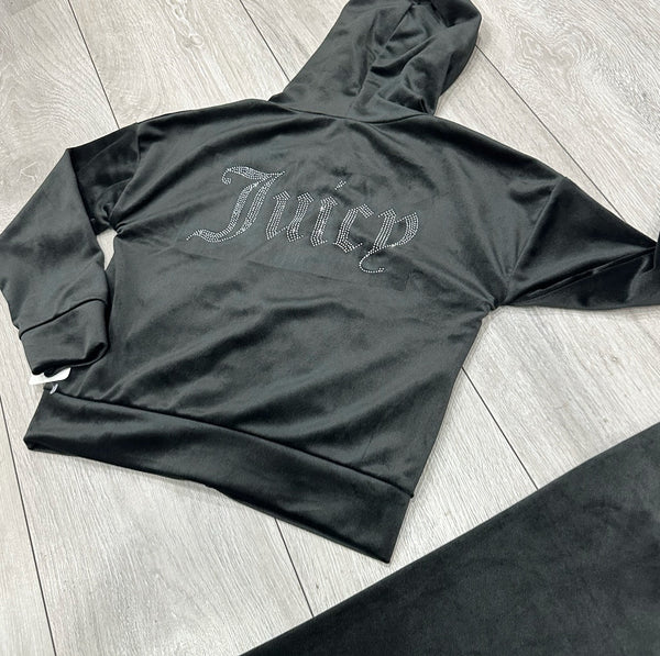 Black Juicy Studded Tracksuit