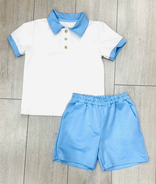Blue Zayne Shorts Set