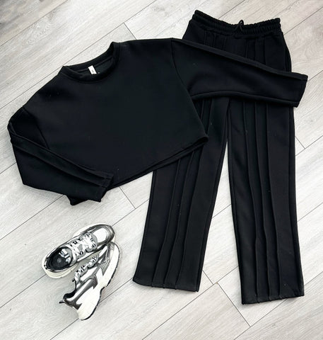 Teenage/Ladies Black Samira Tracksuit