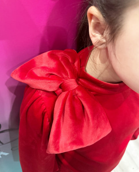 Red Cinzia Bow Tracksuit